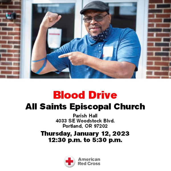 Blood Drive at All Saints January 12